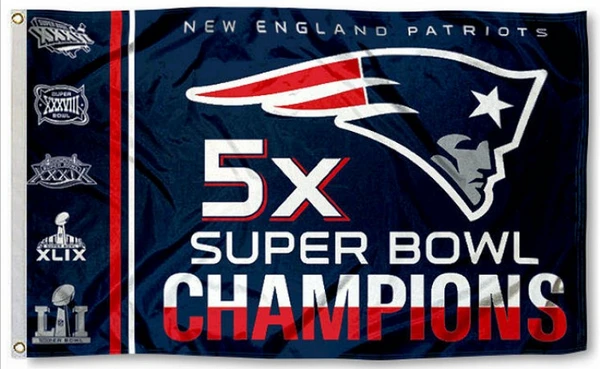 New England Patriots Flag-3x5FT NFL Banner-100% polyester-super bowl by flagsshop