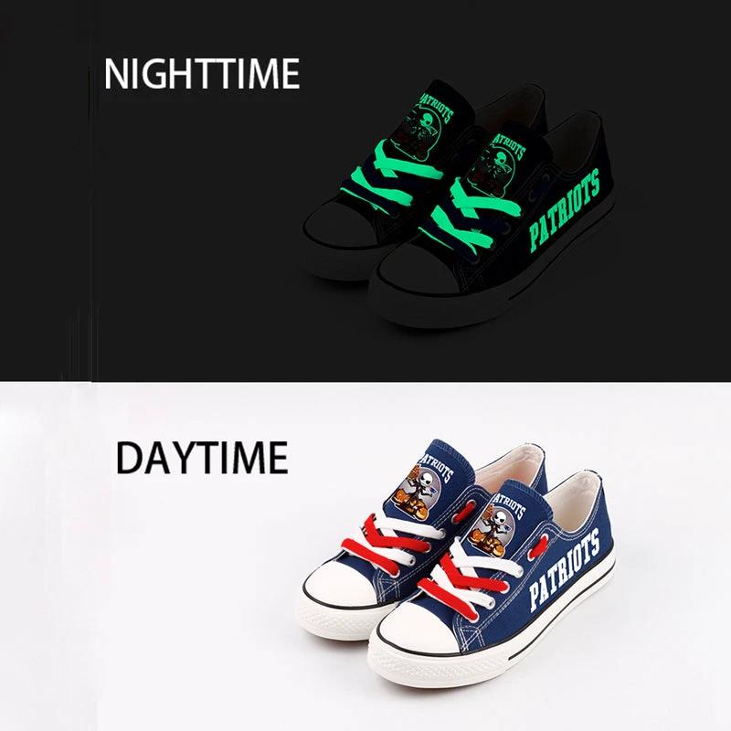 New England Patriots Low Top Canvas Sport Sneakers Shoes For Men Women Fans by Crocs