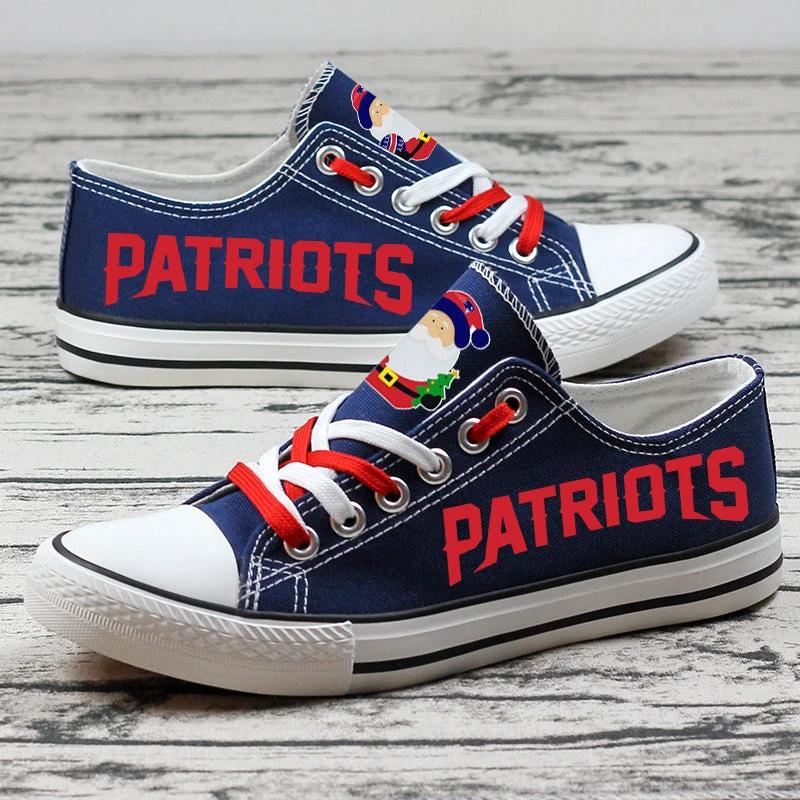 New England Patriots Low Top Canvas Sport Sneakers Shoes For Men Women Fans by Crocs