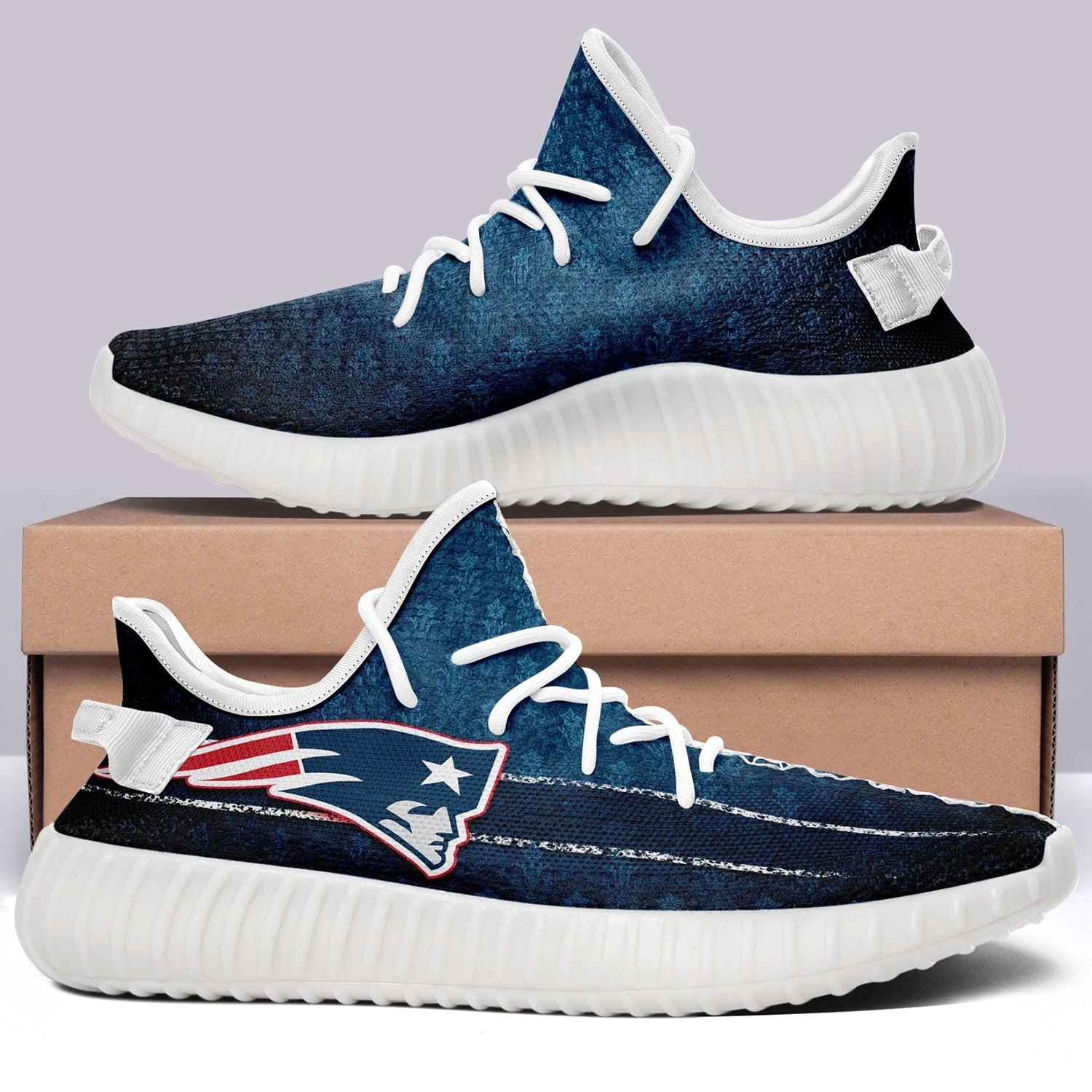 New England Patriots NFL 350v Yeezy Sneakers For Men Women Fans by Crocs