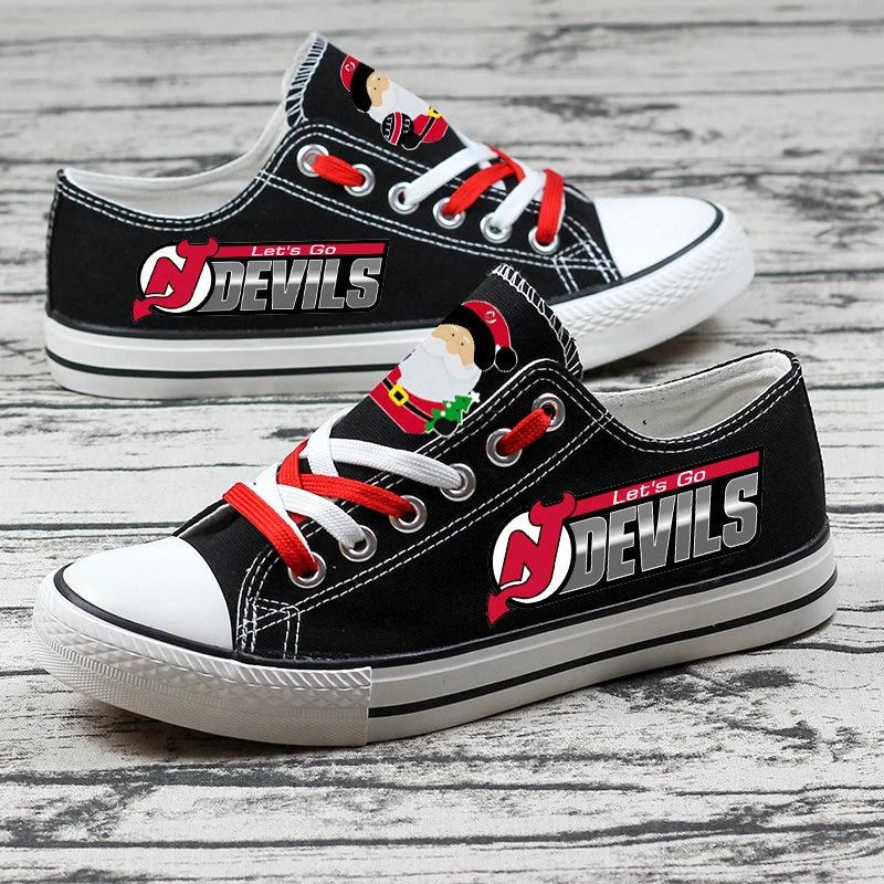 New Jersey Devils Low Top Canvas Sport Sneakers Shoes For Men Women Fans by Crocs
