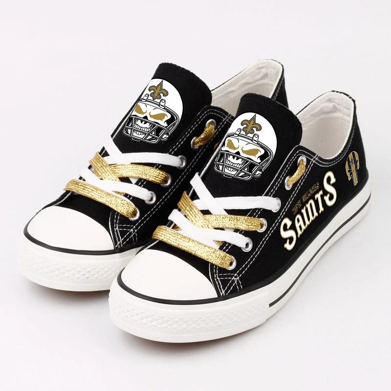 New Orleans Saints Low Top Canvas Sport Sneakers Shoes For Men Women Fans by Crocs
