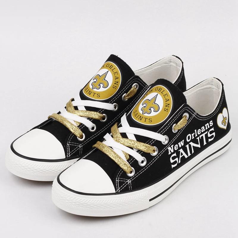New Orleans Saints Low Top Canvas Sport Sneakers Shoes For Men Women Fans by Crocs