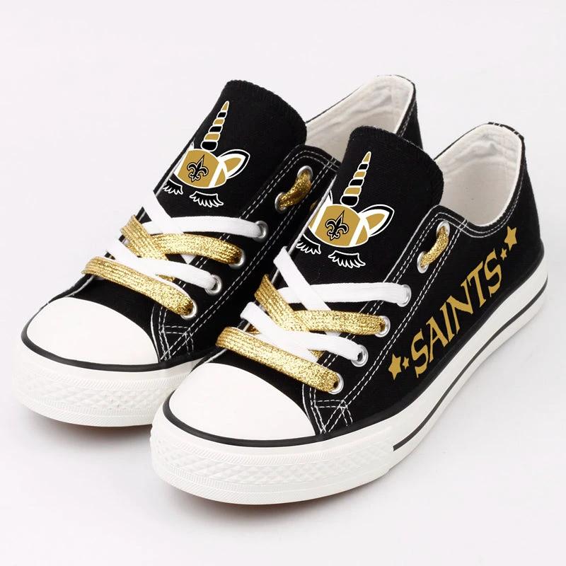 New Orleans Saints Low Top Canvas Sport Sneakers Shoes For Men Women Fans by Crocs