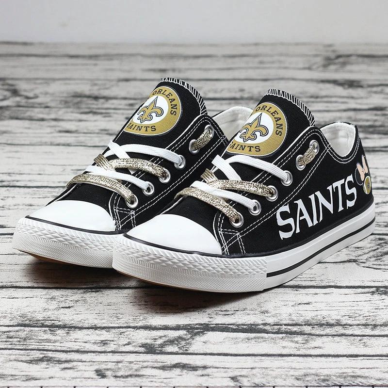 New Orleans Saints Low Top Canvas Sport Sneakers Shoes For Men Women Fans by Crocs