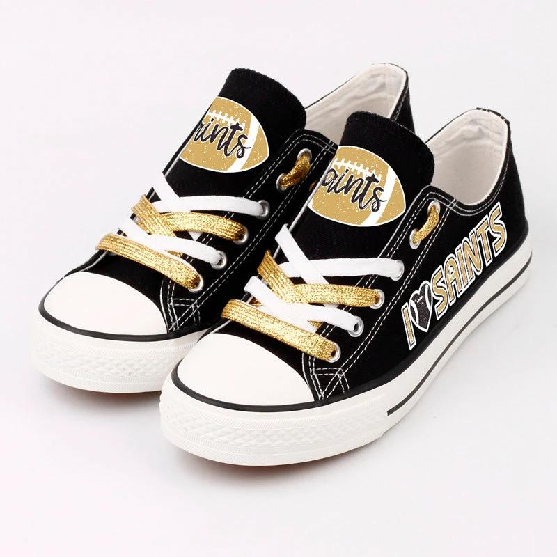 New Orleans Saints Low Top Canvas Sport Sneakers Shoes For Men Women Fans by Crocs