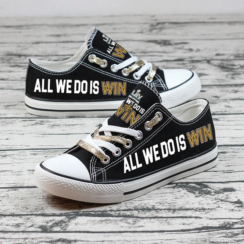 New Orleans Saints Low Top Canvas Sport Sneakers Shoes For Men Women Fans by Crocs