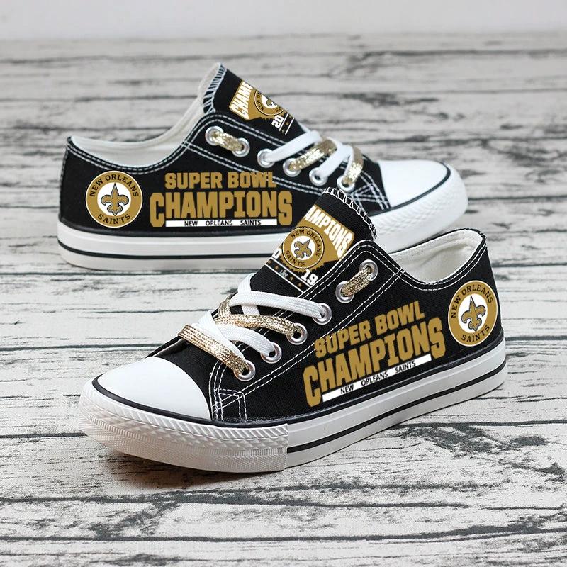 New Orleans Saints Low Top Canvas Sport Sneakers Shoes For Men Women Fans by Crocs