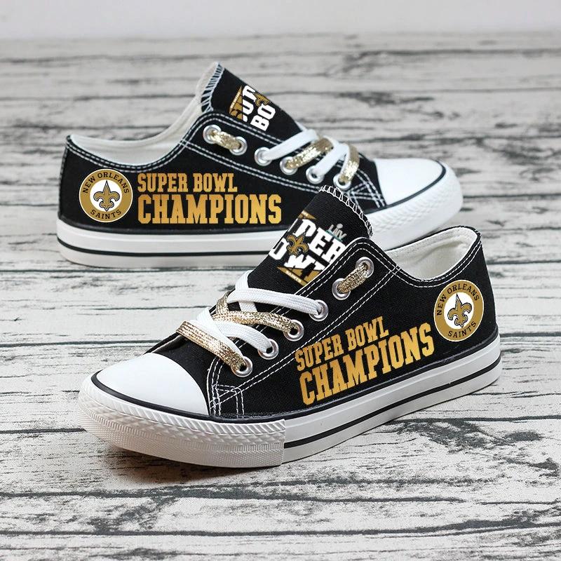 New Orleans Saints Low Top Canvas Sport Sneakers Shoes For Men Women Fans by Crocs
