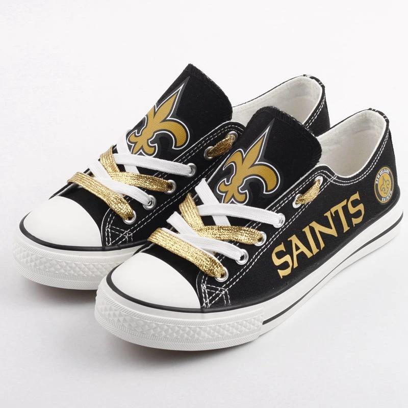 New Orleans Saints Low Top Canvas Sport Sneakers Shoes For Men Women Fans by Crocs