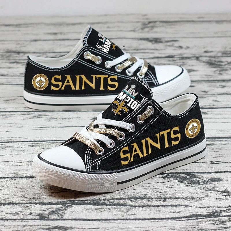 New Orleans Saints Low Top Canvas Sport Sneakers Shoes For Men Women Fans by Crocs