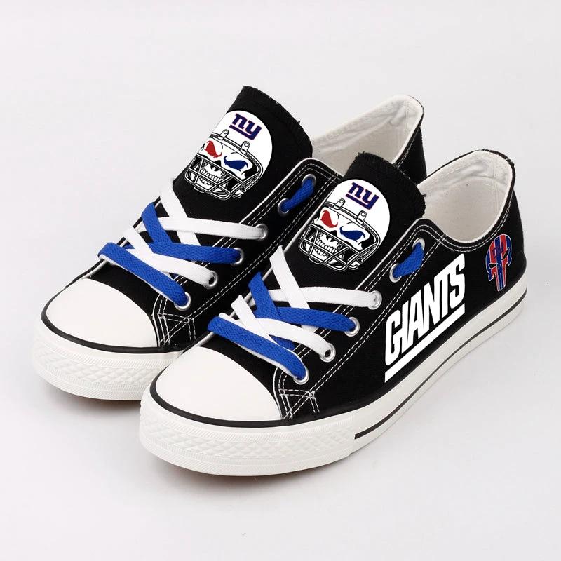 New York Giants Low Top Canvas Sport Sneakers Shoes For Men Women Fans by Crocs