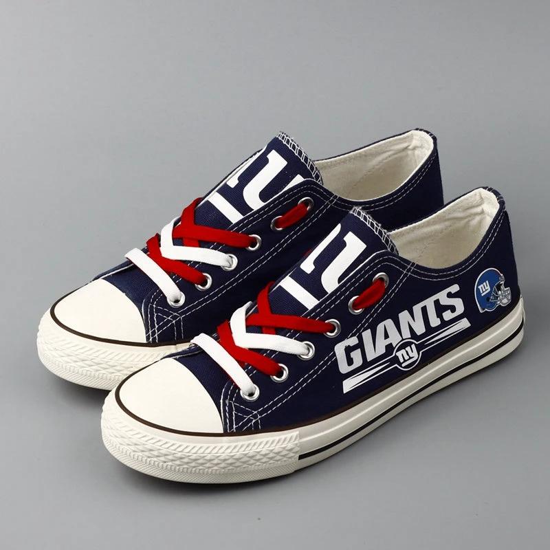 New York Giants Low Top Canvas Sport Sneakers Shoes For Men Women Fans by Crocs