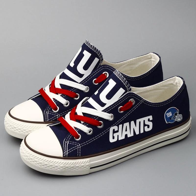 New York Giants Low Top Canvas Sport Sneakers Shoes For Men Women Fans by Crocs