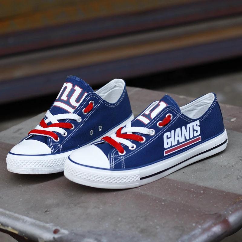 New York Giants Low Top Canvas Sport Sneakers Shoes For Men Women Fans by Crocs