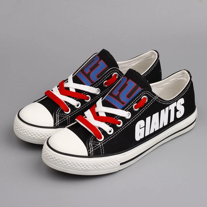 New York Giants Low Top Canvas Sport Sneakers Shoes For Men Women Fans by Crocs