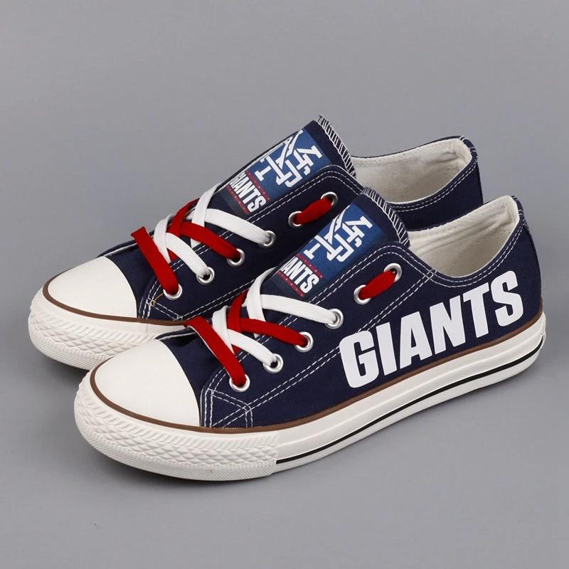 New York Giants Low Top Canvas Sport Sneakers Shoes For Men Women Fans by Crocs