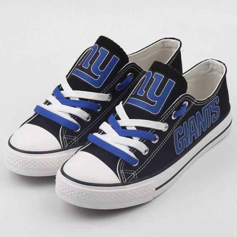 New York Giants Low Top Canvas Sport Sneakers Shoes For Men Women Fans by Crocs