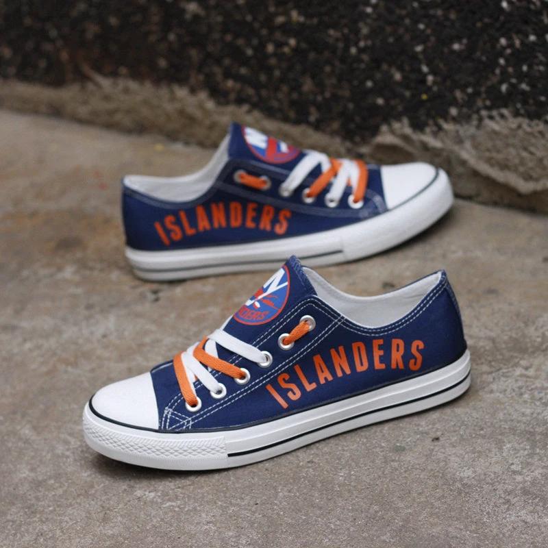 New York Islanders Low Top Canvas Sport Sneakers Shoes For Men Women Fans by Crocs