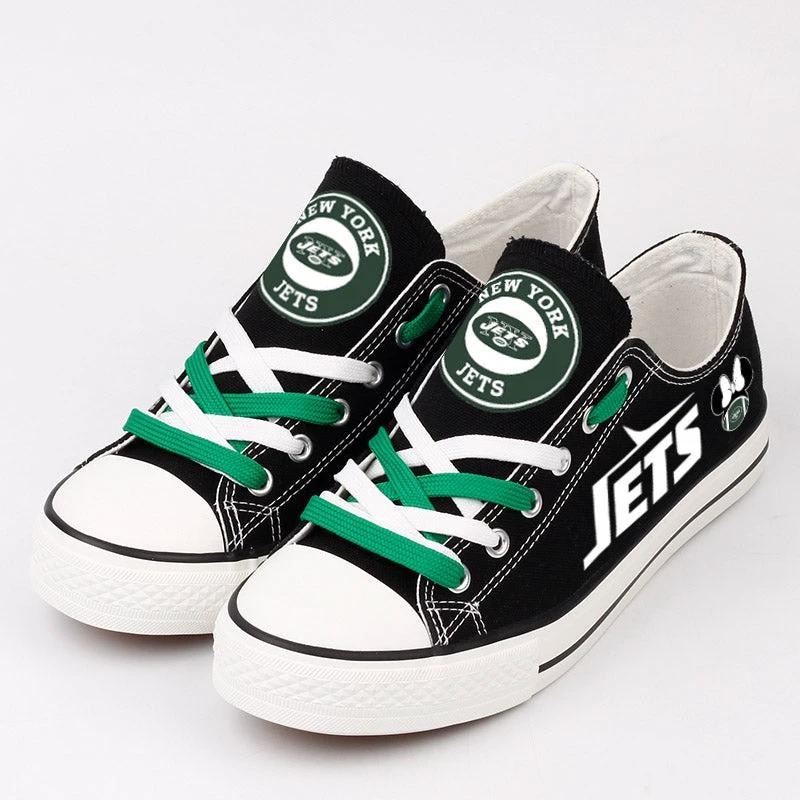New York Jets Low Top Canvas Sport Sneakers Shoes For Men Women Fans by Crocs