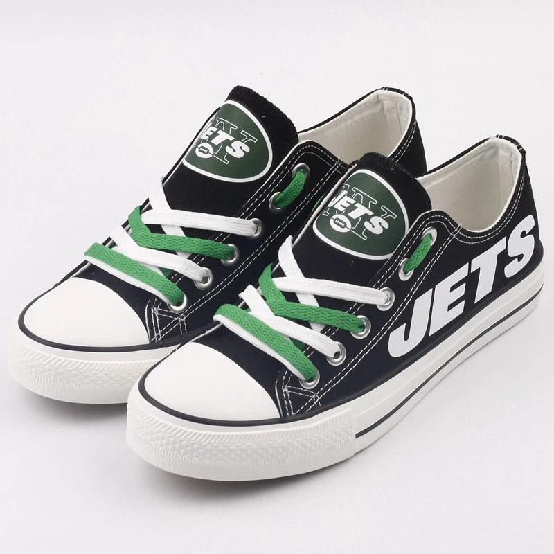 New York Jets Low Top Canvas Sport Sneakers Shoes For Men Women Fans by Crocs