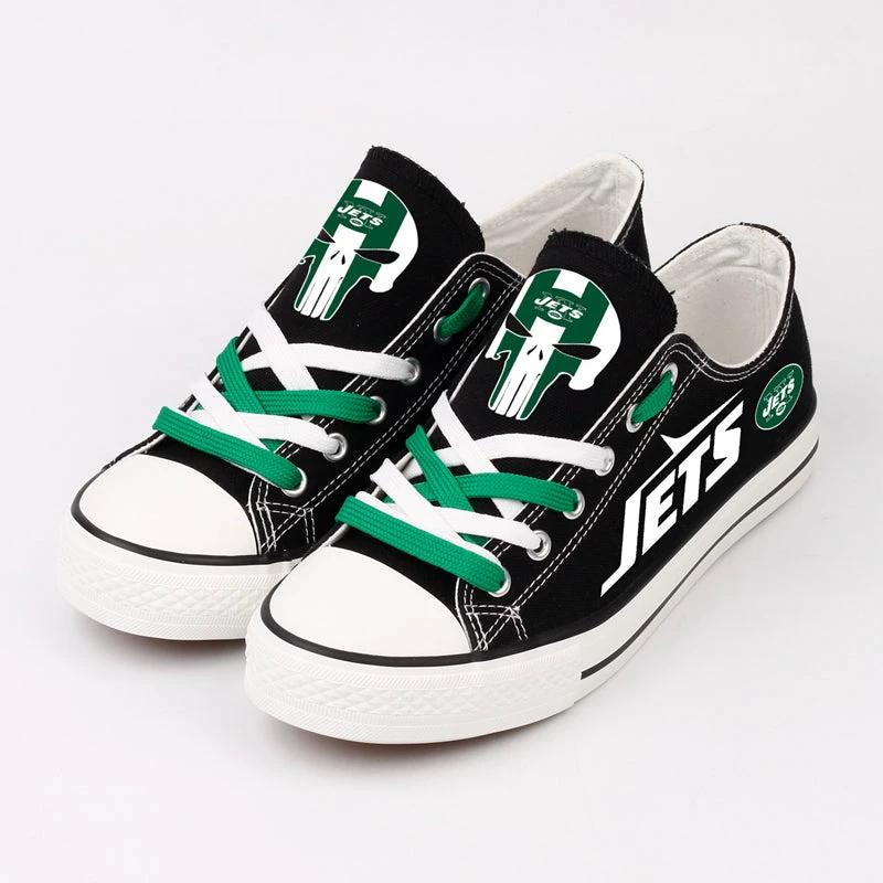 New York Jets Low Top Canvas Sport Sneakers Shoes For Men Women Fans by Crocs