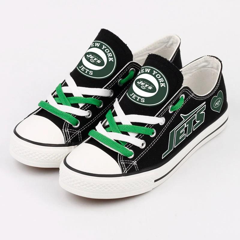 New York Jets Low Top Canvas Sport Sneakers Shoes For Men Women Fans by Crocs