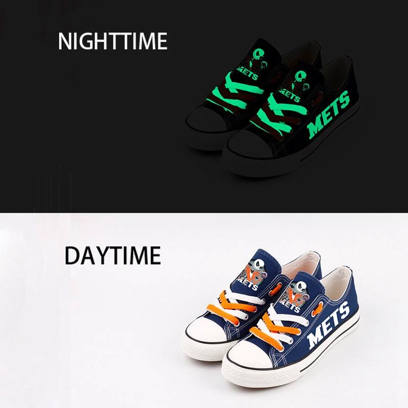 New York Mets Limited Print Low Top Canvas Shoes Sport Sneakers For Men Women Fans by Crocs
