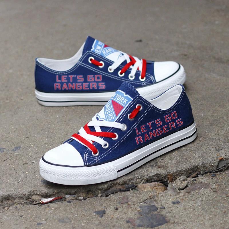 New York Rangers Low Top Canvas Sport Sneakers Shoes For Men Women Fans by Crocs