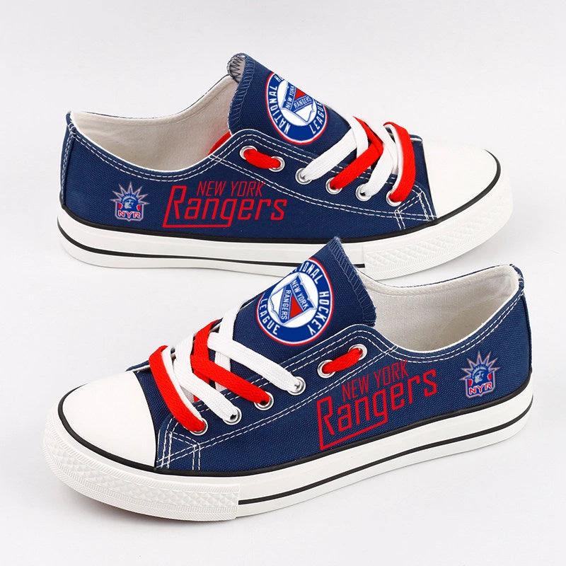 New York Rangers Low Top Canvas Sport Sneakers Shoes For Men Women Fans by Crocs