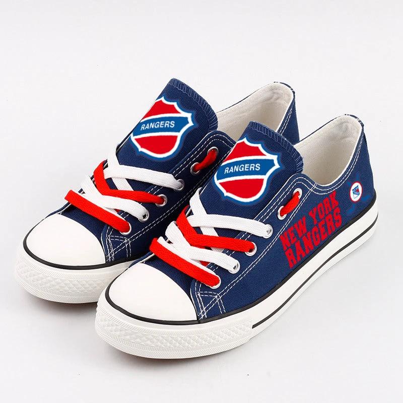 New York Rangers Low Top Canvas Sport Sneakers Shoes For Men Women Fans by Crocs