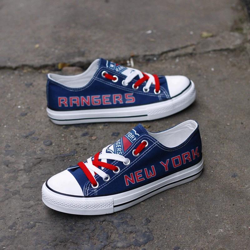 New York Rangers Low Top Canvas Sport Sneakers Shoes For Men Women Fans by Crocs