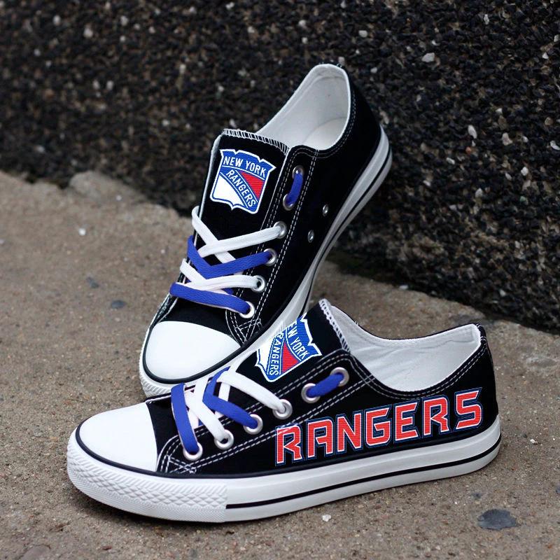 New York Rangers Low Top Canvas Sport Sneakers Shoes For Men Women Fans by Crocs