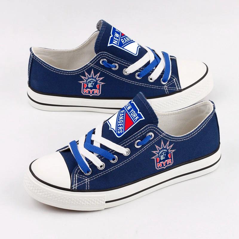 New York Rangers Low Top Canvas Sport Sneakers Shoes For Men Women Fans by Crocs