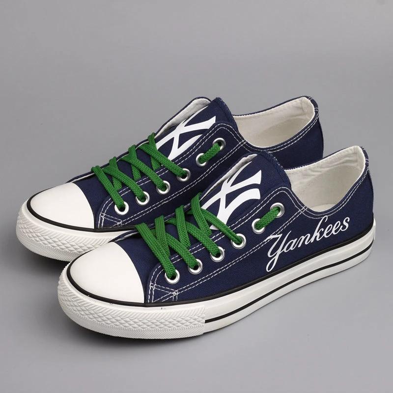New York Mets Limited Print Low Top Canvas Shoes Sport Sneakers For Men Women Fans by Crocs