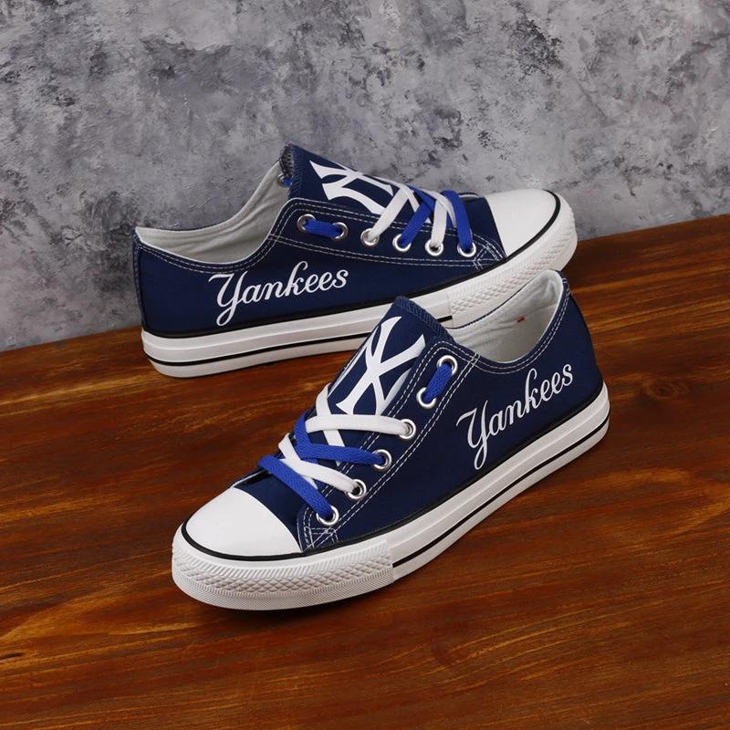 New York Mets Limited Print Low Top Canvas Shoes Sport Sneakers For Men Women Fans by Crocs
