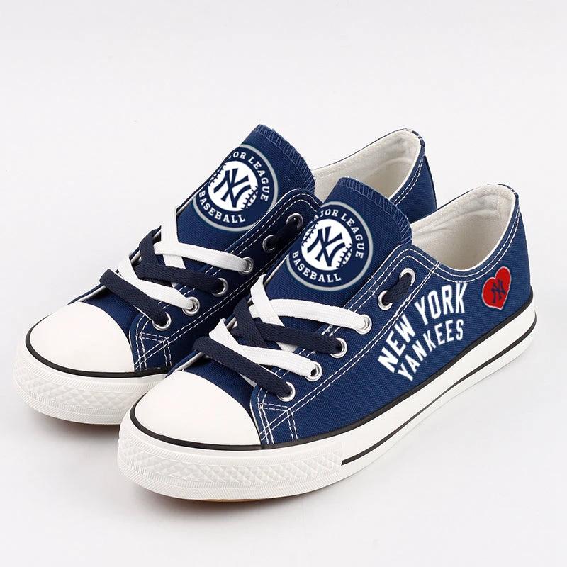 New York Mets Limited Print Low Top Canvas Shoes Sport Sneakers For Men Women Fans by Crocs