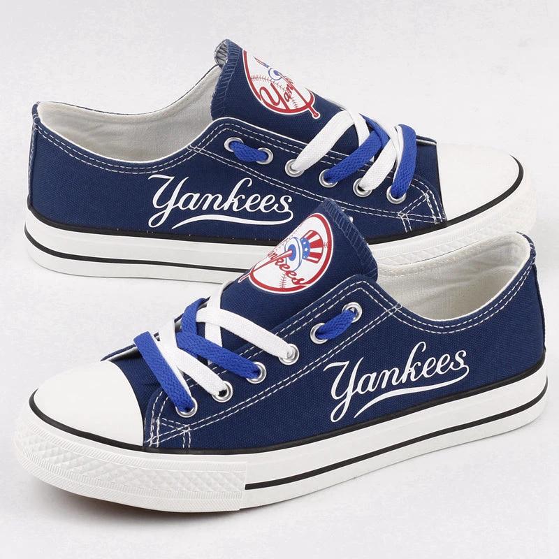 New York Mets Limited Print Low Top Canvas Shoes Sport Sneakers For Men Women Fans by Crocs