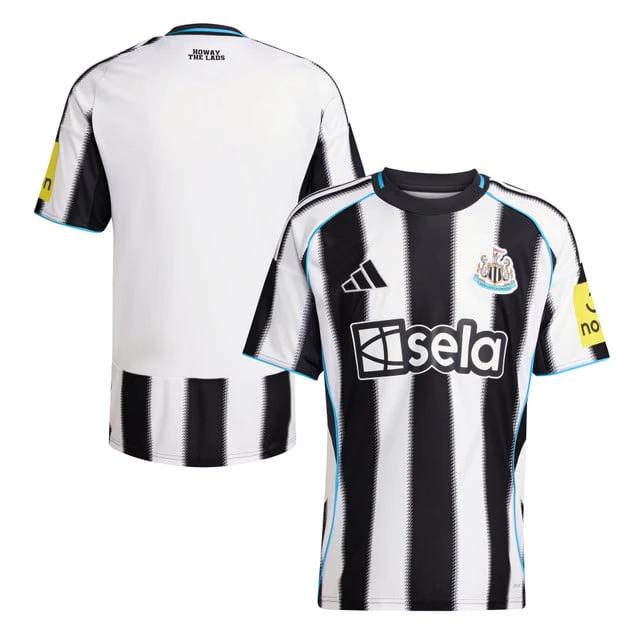 Newcastle United 2025-26 Home Match Jersey – White Black by Soccer Jersey