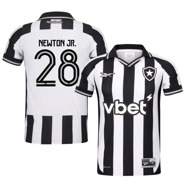 Newton #28 Botafogo 2025-26 Home Jersey – Black White by Soccer Jersey