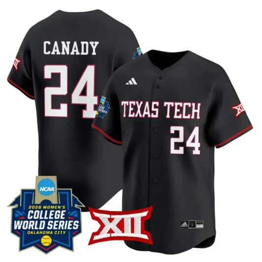 NiJaree Canady Jersey #24 Red Raiders Softball 2026 World Series (WCWS) by My Store