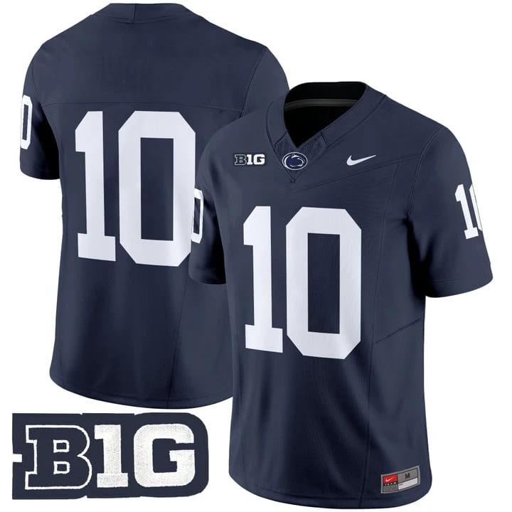 Nicholas Singleton Jersey #10 No Name Penn State Nittany Lions 2025 Navy by My Store NCAA Football Jerseys