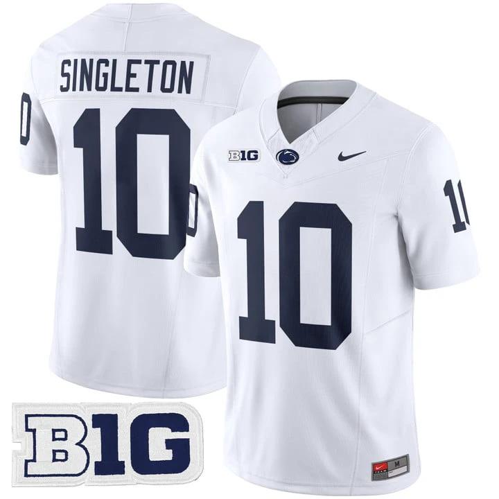 Nicholas Singleton Jersey #10 Penn State Limited 2025 Stitched White by My Store