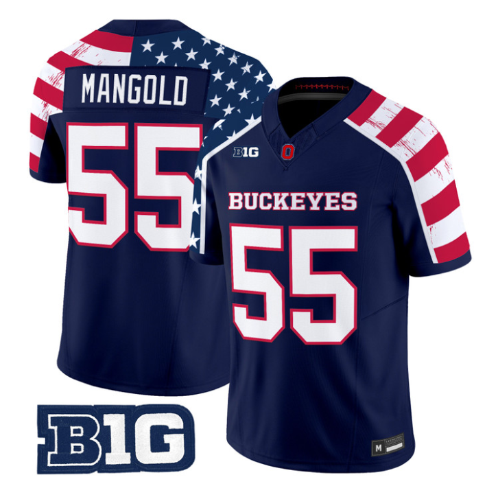 Nick Mangold Jersey #55 Ohio State America 250 Edition Limited Stitched