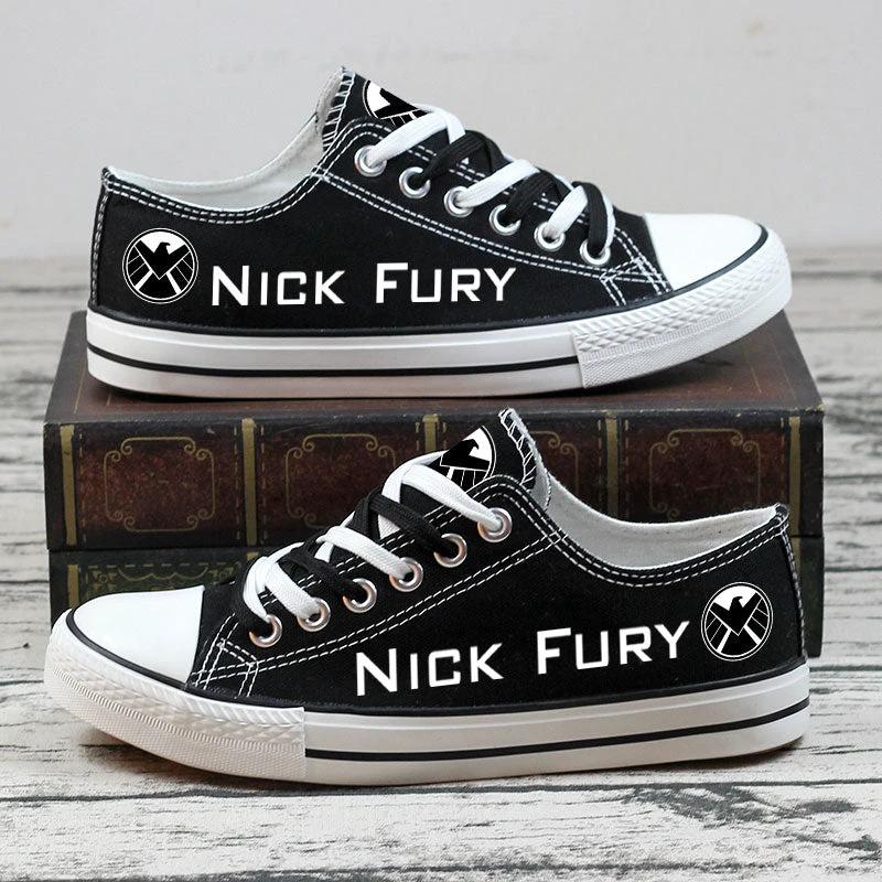 Nick Fury Low Top Canvas Sport Sneakers Shoes For Men Women Fans by Crocs