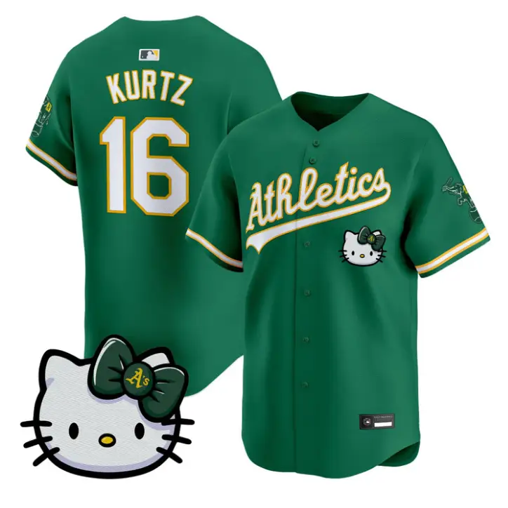 Nick Kurtz Jersey #16 Athletics Hello Kitty Vapor Premier Stitched by My Store