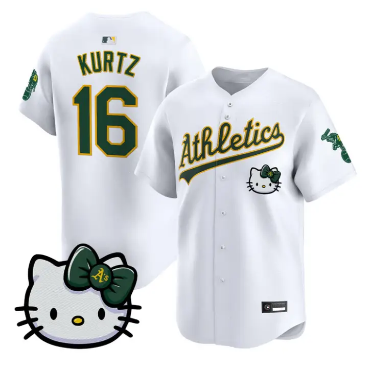 Nick Kurtz Jersey #16 Athletics Hello Kitty Vapor Premier Stitched by My Store