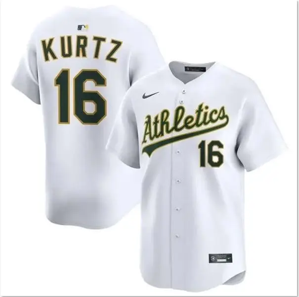 Nick Kurtz Jersey #16 Athletics Vapor Premier Limited All Stitched by My Store