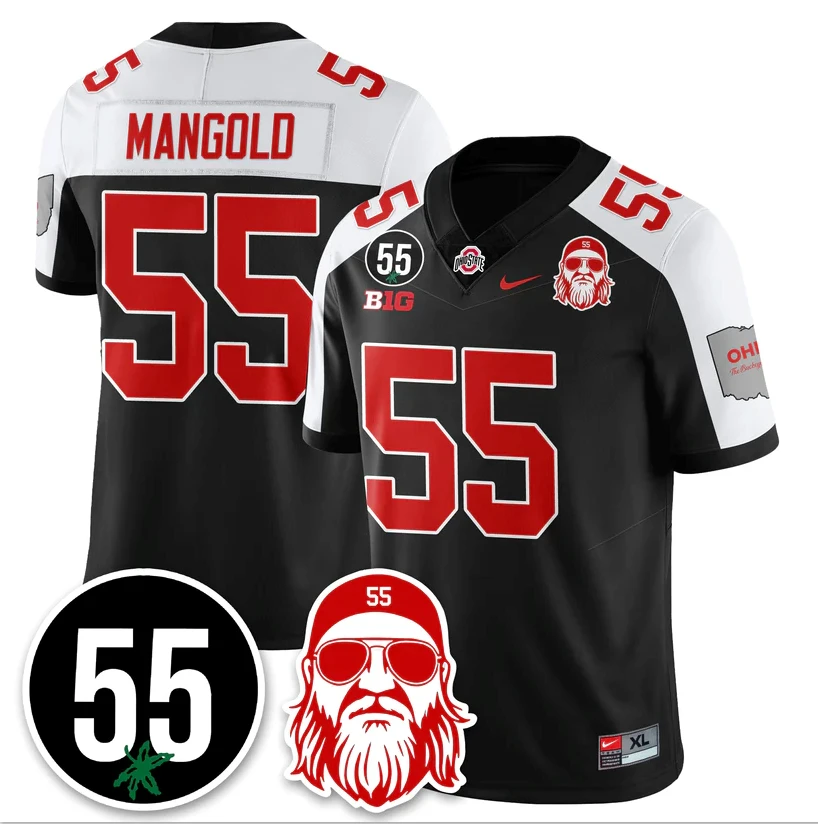 Nick Mangold Jersey #55 Ohio State Buckeyes Vapor Limited Stitched by My Store NCAA Football Jerseys