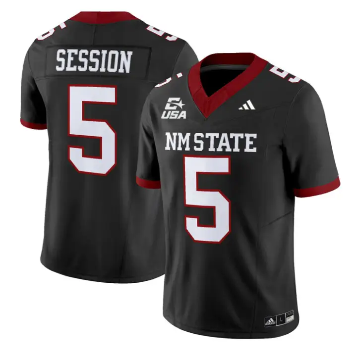 Nick Session Jersey #5 New Mexico State 2026 Vapor Limited Stitched
